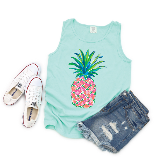 Summer Pineapple - Unisex Graphic Tank Top