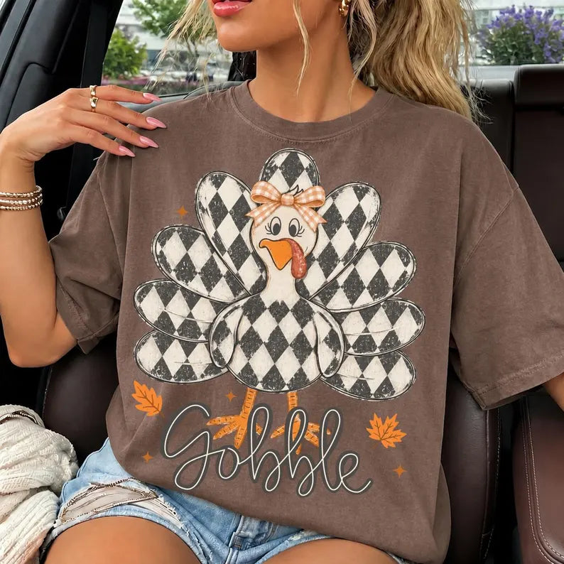 Gobble Turkey - Unisex Graphic Sweatshirt/Tee