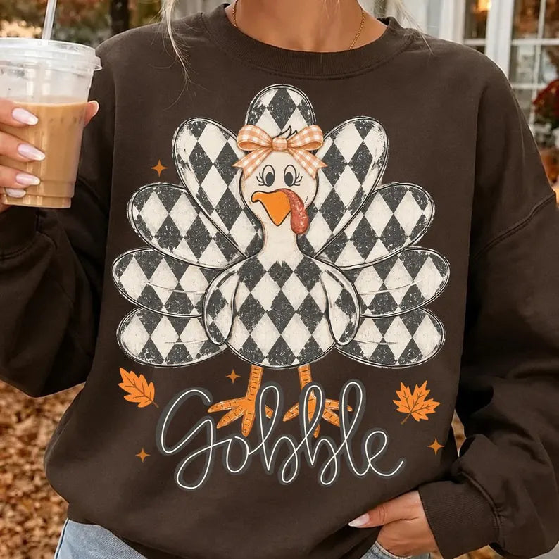 Gobble Turkey - Unisex Graphic Sweatshirt/Tee