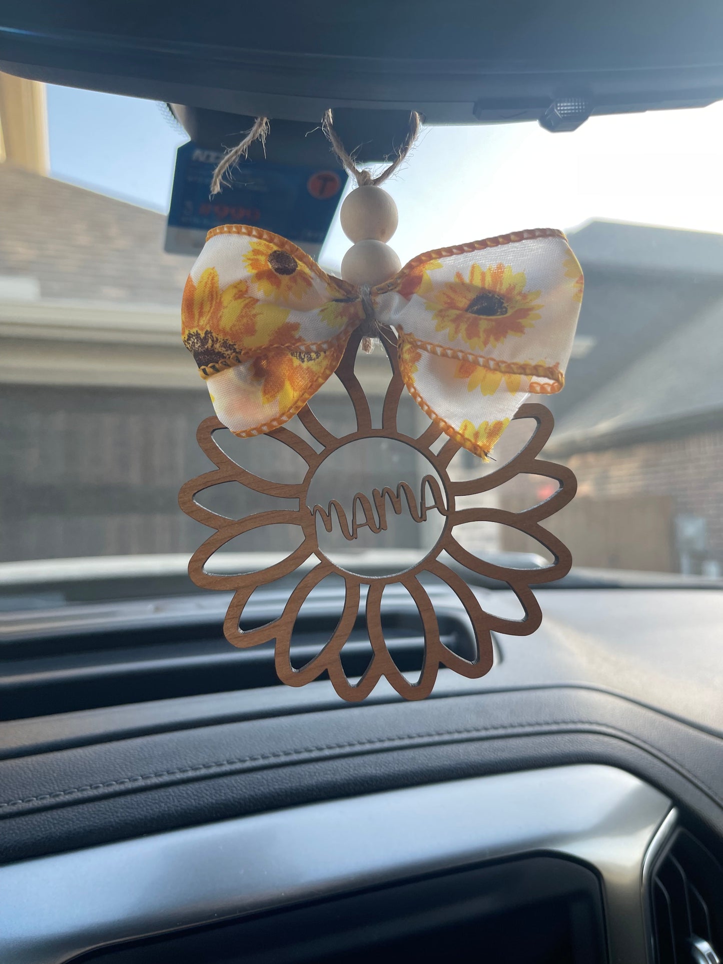 Sunflower Mama Car Charm/Bag Tag