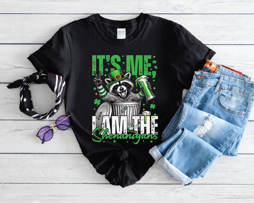 It's Me I'm The Shenanigans - Black Unisex Graphic Tee