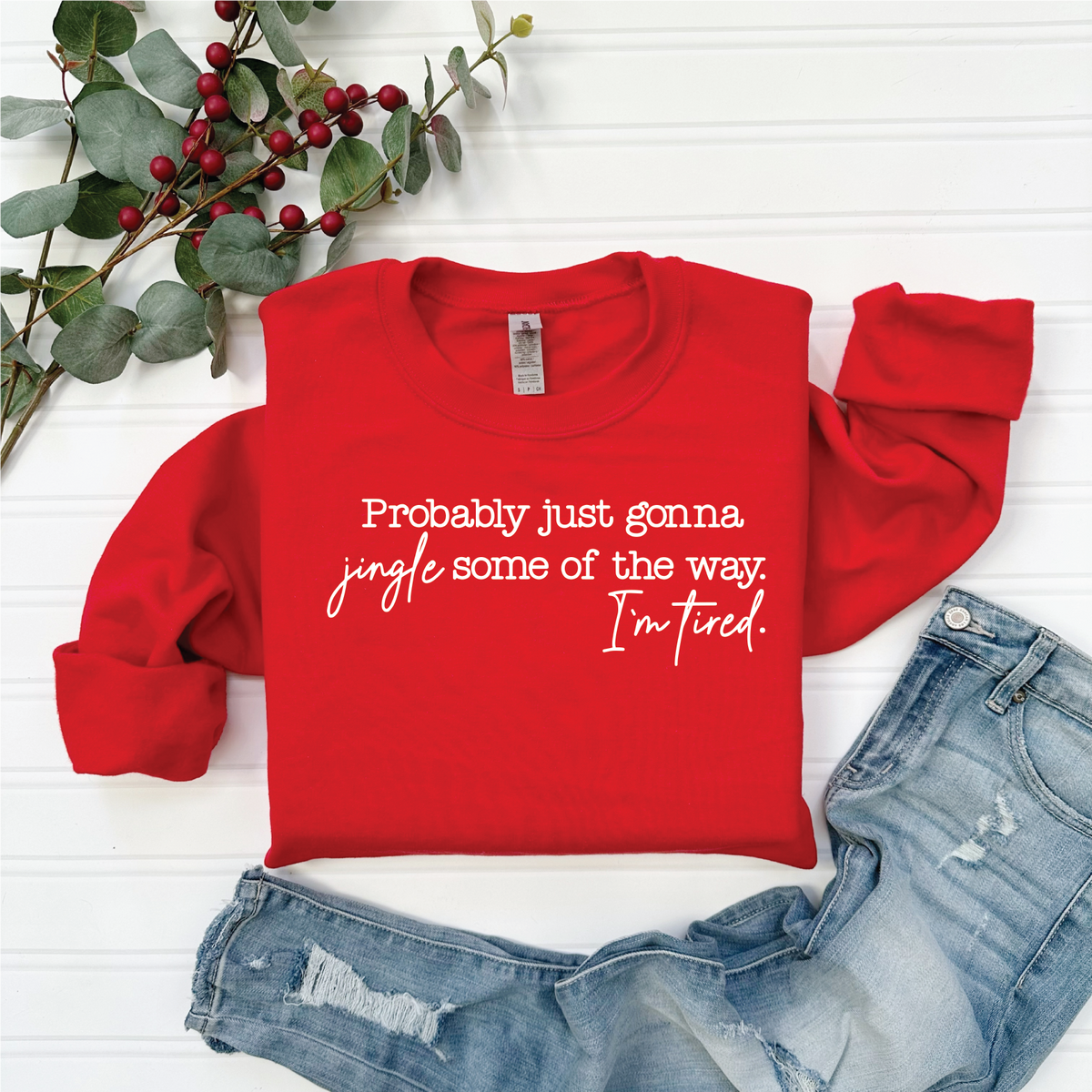 Jingle Some Of The Way - UNISEX GRAPHIC SWEATER