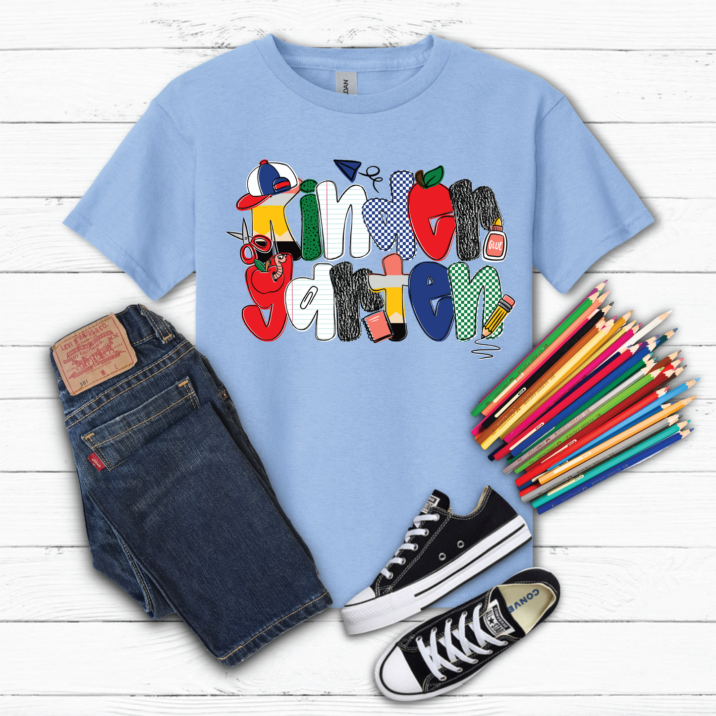 Boys Kindergarten Back to School Graphic Tee