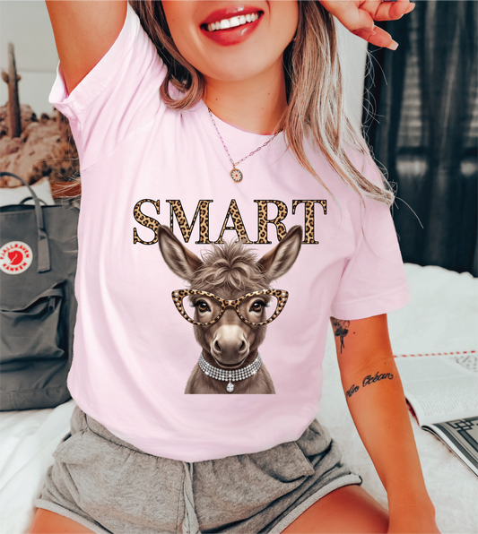 Leopard Smart Donkey- Unisex Graphic Tee