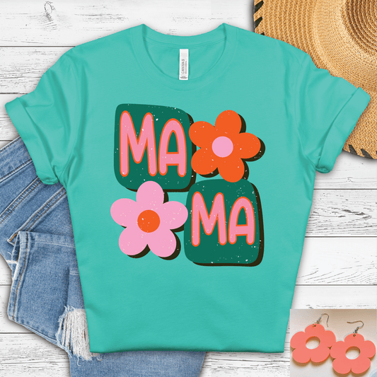 Mama Floral Squares - Southern Belles & Company Boutique
