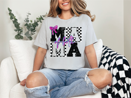 Mama Of Both Checkered