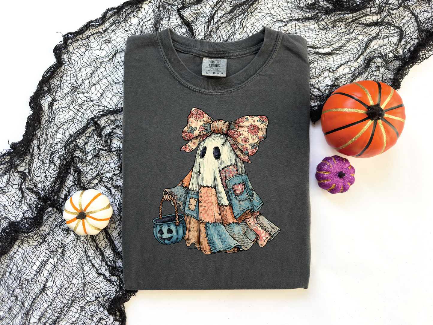 Patch Ghost- Fall Graphic T-Shirt