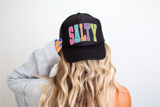 Salty - UNISEX BLACK TRUCKER HAT