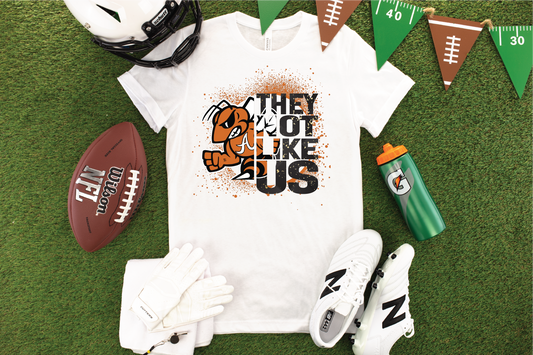 They Not Like Us School Spirit Tee- Football Graphic T-shirt