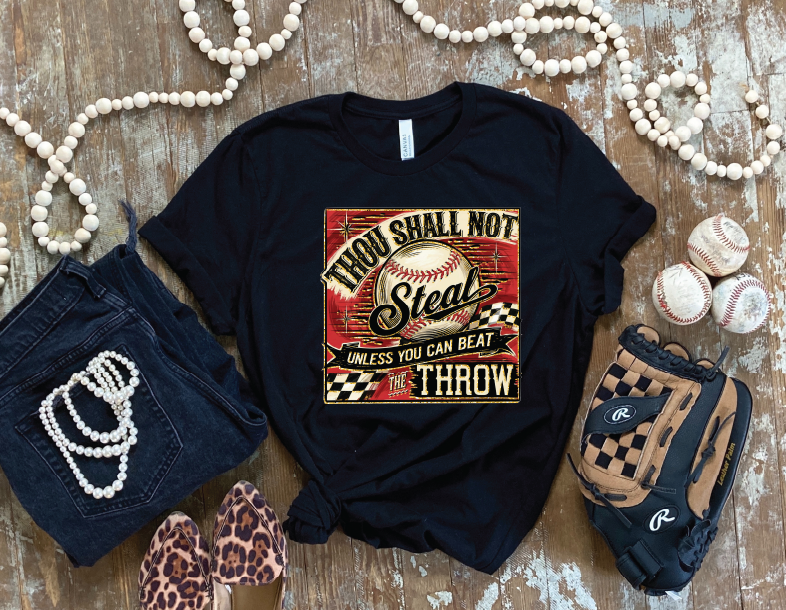 Thou Shall Not Steal Baseball - UNISEX Graphic TEE