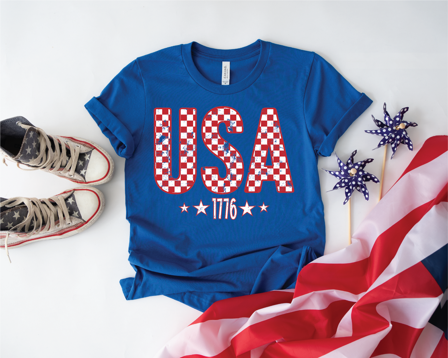 USA 1776 Patriotic Graphic Tee
