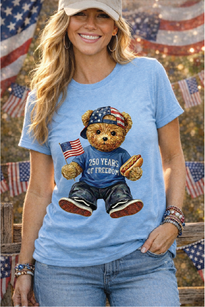 USA Bear Patriotic Tee