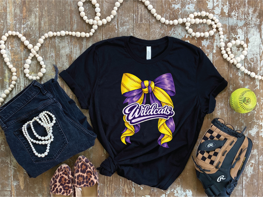 Softball Bow Spirit - Unisex Graphic Tee