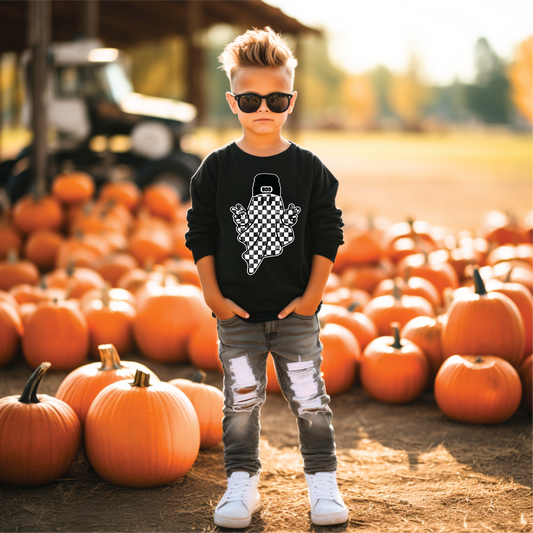 Checkered Beanie Ghost - YOUTH